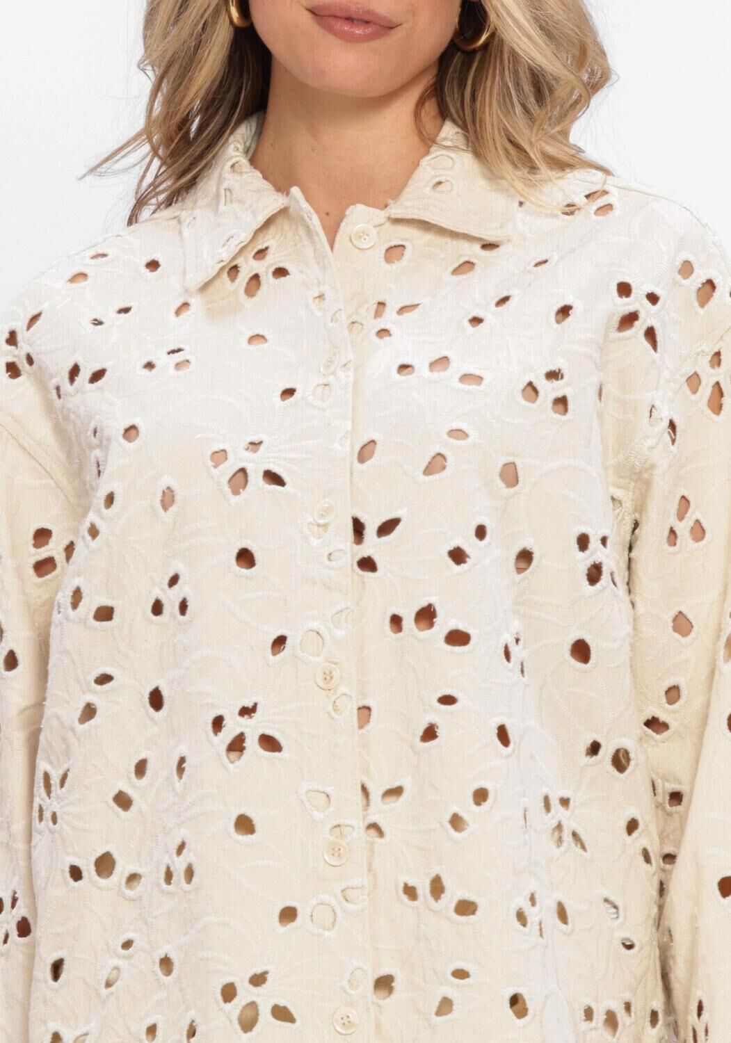 Beige EDITED Blusen ANISHA SHIRT - large