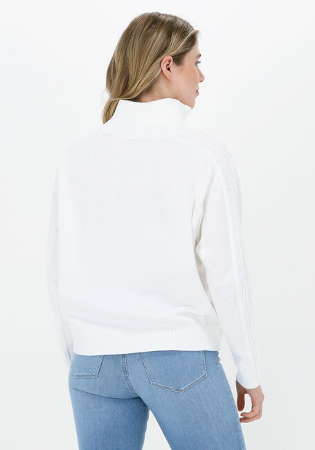 Nicht-gerade weiss TOMMY HILFIGER Pullover ZIP-UP HIGH-NK SWEATER - large