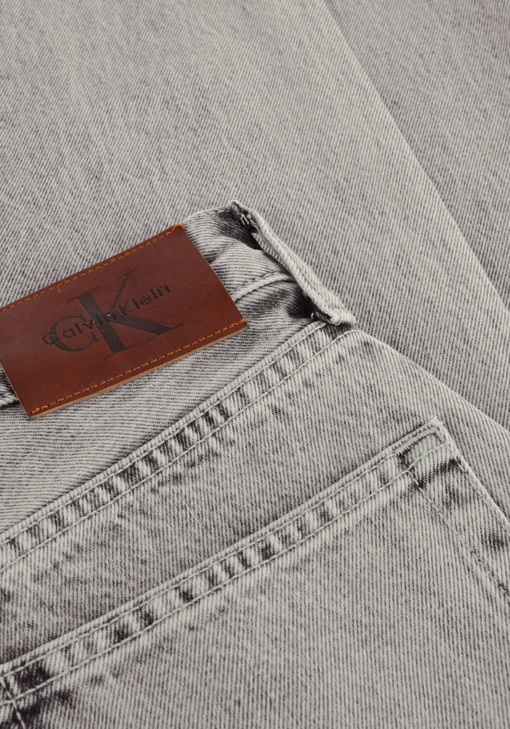 Graue CALVIN KLEIN Wide jeans THE WIDE LEG - large