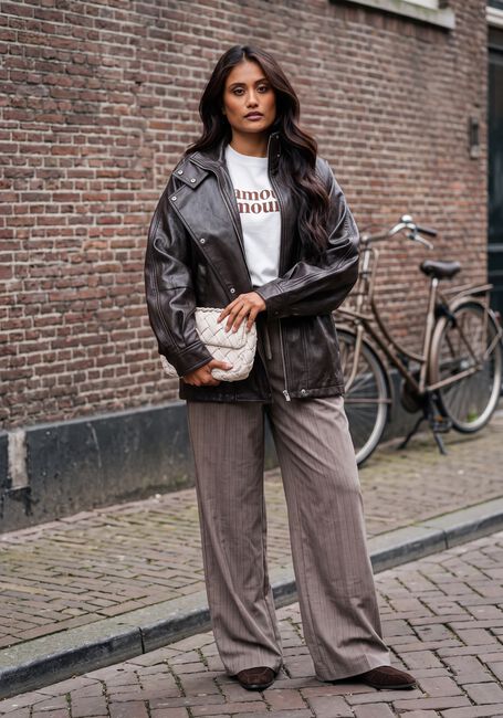 Taupe GRACE & MILA Weite Hose TROUSER - large