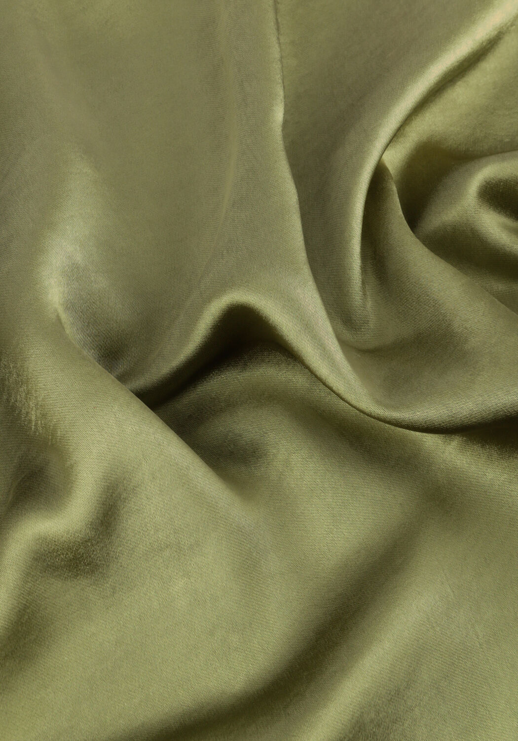 Gr&uuml;ne NOTRE-V Midirock SATIN SKIRT - large