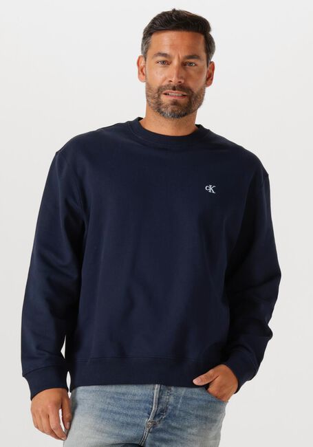 Dunkelblau CALVIN KLEIN Sweatshirt LS EU 350TERRY MONOGRAM CN SWEAT - large