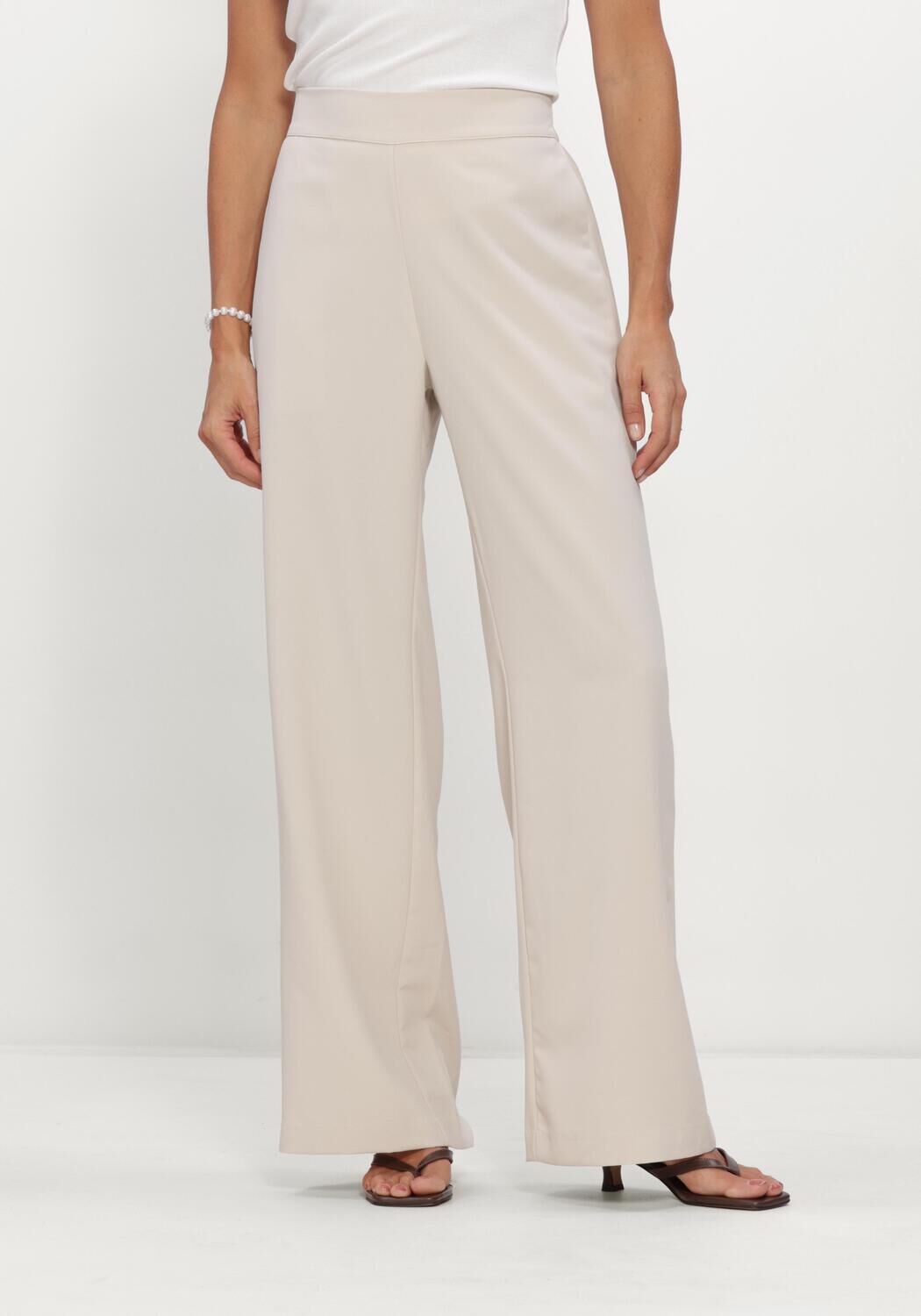 Beige NEO NOIR Weite Hose LUNET CREPE PANTS - large