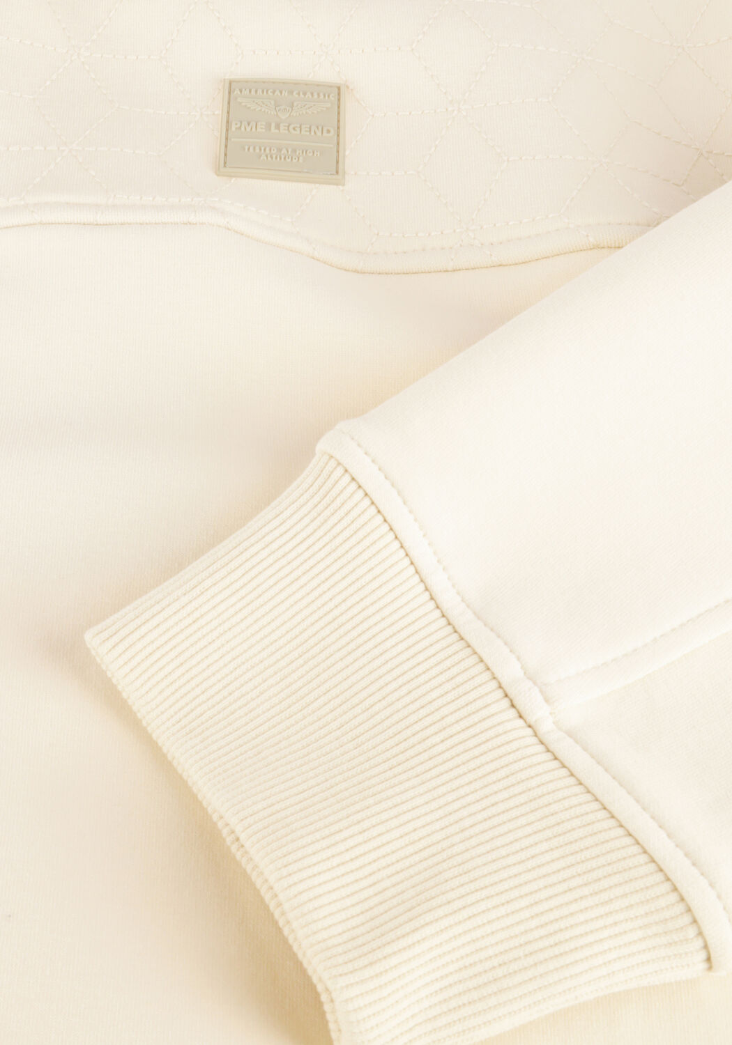 Beige PME LEGEND Strickjacke INTERLOCK SWEAT - large