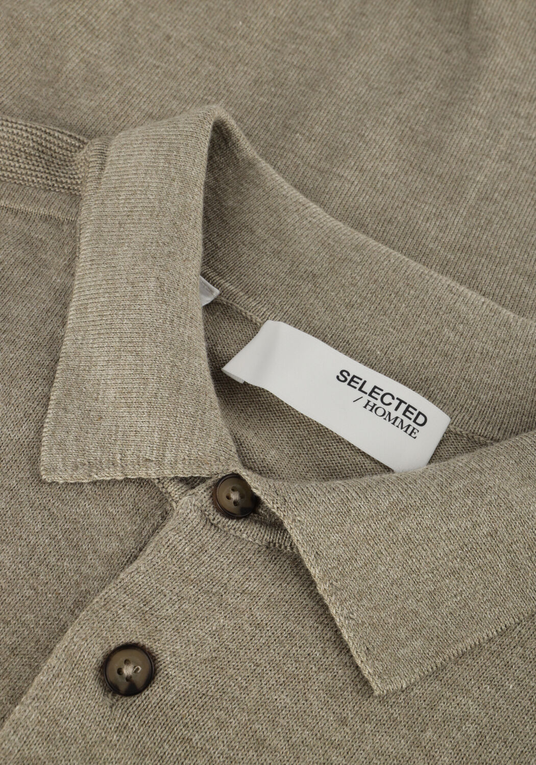 Gr&uuml;ne SELECTED MEN Polo-Shirt SLHBERG SS KNIT POLO NOOS - large