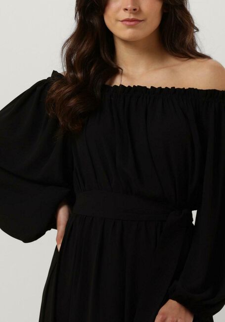 Schwarze ACCESS Maxikleid OFF-THE-SHOULDERS MAXI DRESS - large
