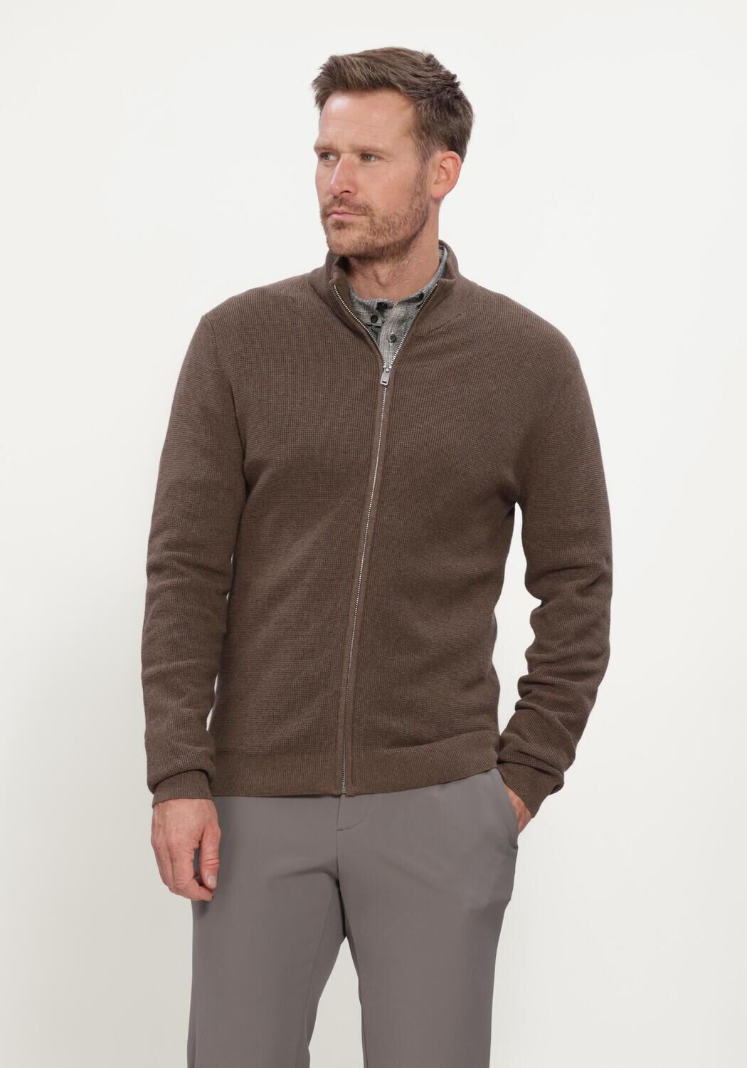 Braune MATINIQUE Strickjacke MALAGOON CARDIGAN - large