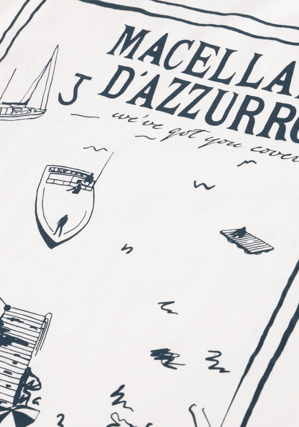 Wei&szlig;e BUTCHER OF BLUE T-shirt FRESCO DAZZURO TEE - large