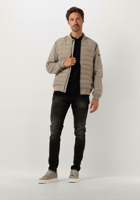 Sand PURE PATH Wattierte Jack PADDED JACKET WITH FRONT AND SLEEVE POCKETS - large