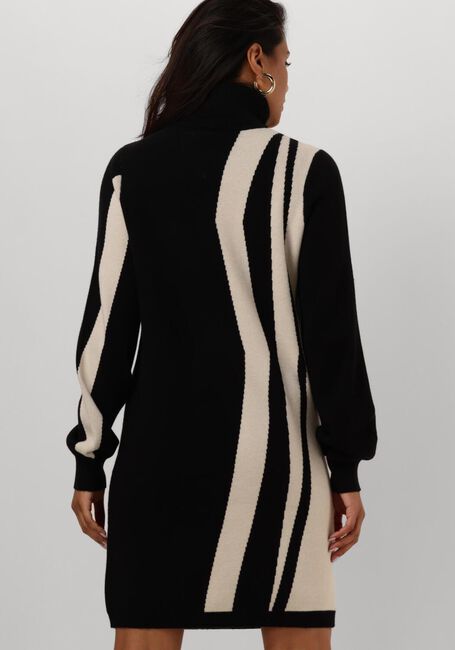 Schwarze OBJECT Minikleid OBJRAY L/S KNIT ROLLNECK DRESS - large