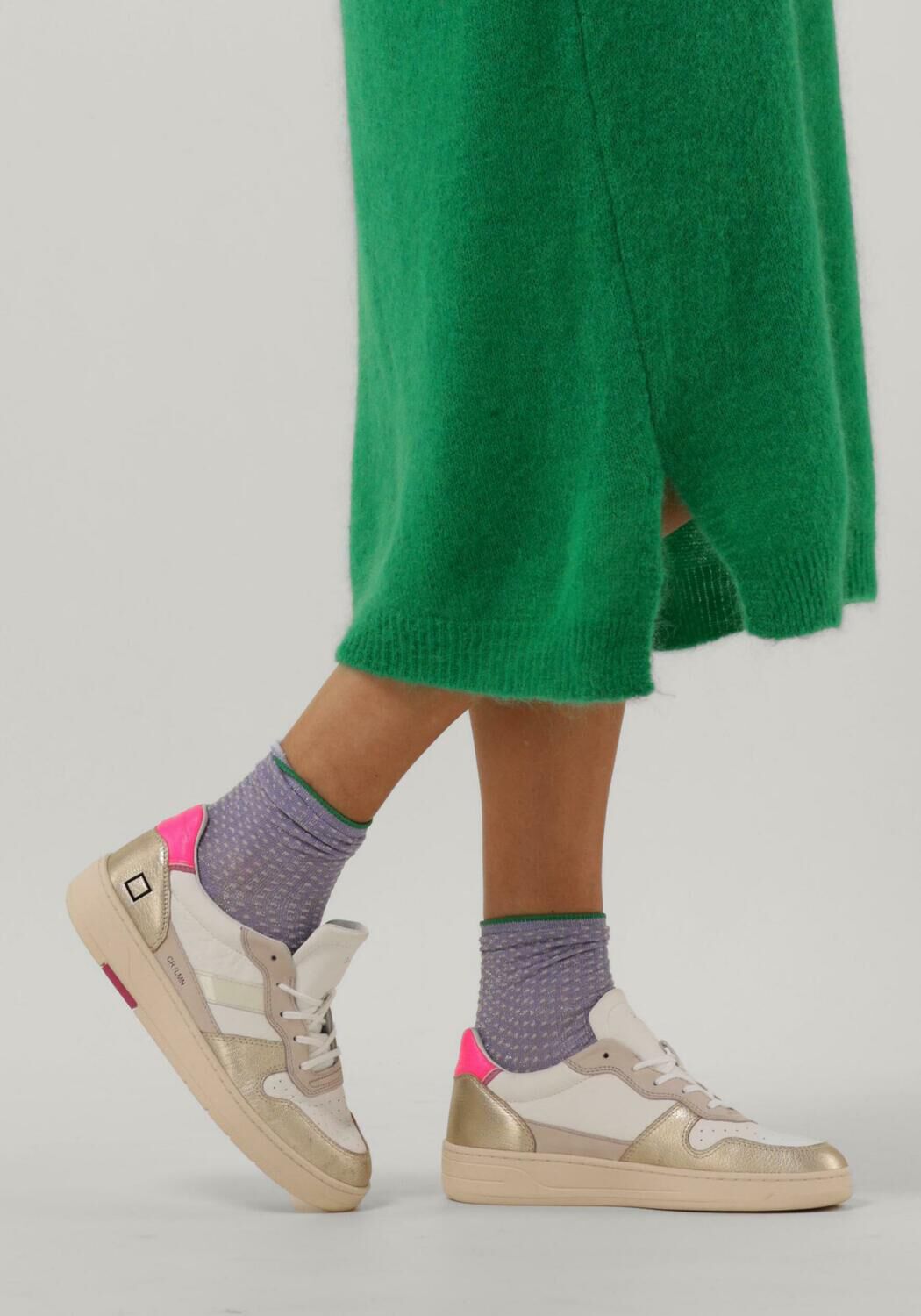 Wei&szlig;e D.A.T.E Sneaker Low COURT 2.0 DAMES - large