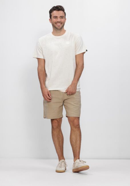 Creme PME LEGEND T-shirt SHORT SLEEVE R-NECK JACQUARD JERSEY - large