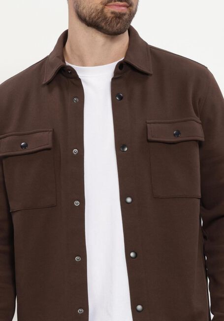 Braune SELECTED MEN Overshirt SLHJACKIE SWEAT JACKET NOOS - large