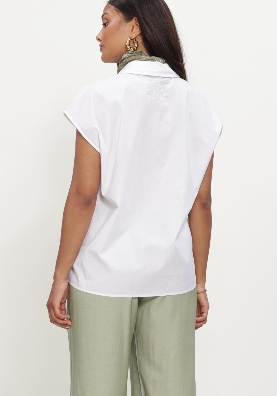Wei&szlig;e REFINED DEPARTMENT Blusen LADIES WOVEN SLEEVELESS POPLIN BLOUSE RAFFY - large