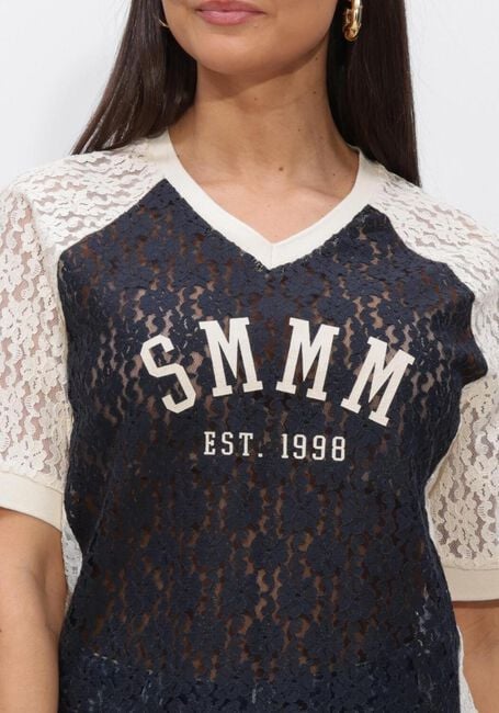 Blaue SUMMUM T-shirt TOP SPORTY LACE - large