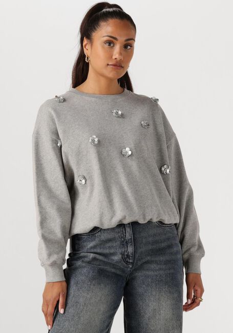 Graue NUKUS Pullover BEATRIZ PULLOVER FLOWER - large