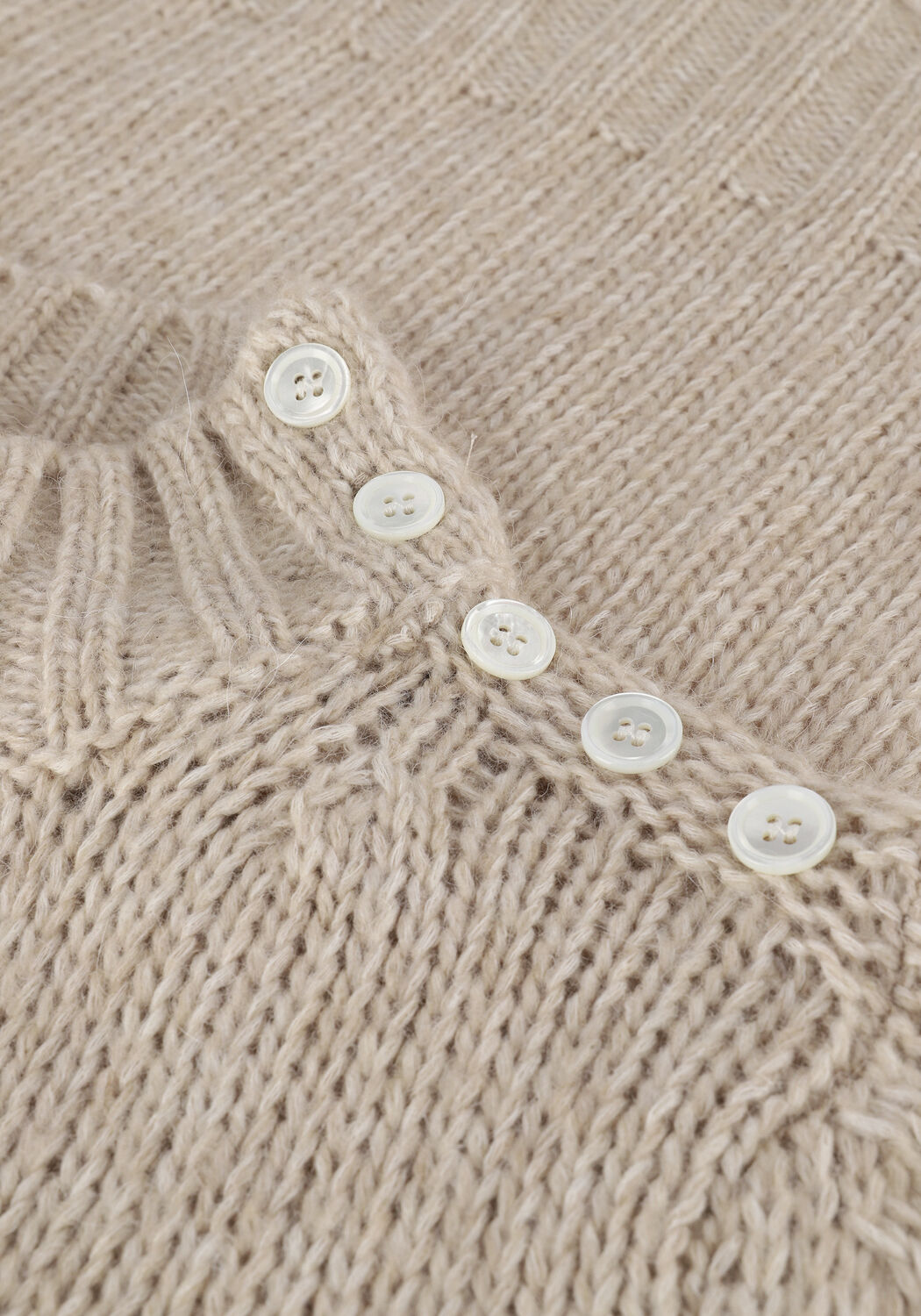 Ecru VANILIA Pullover SMALL BUTTON - large