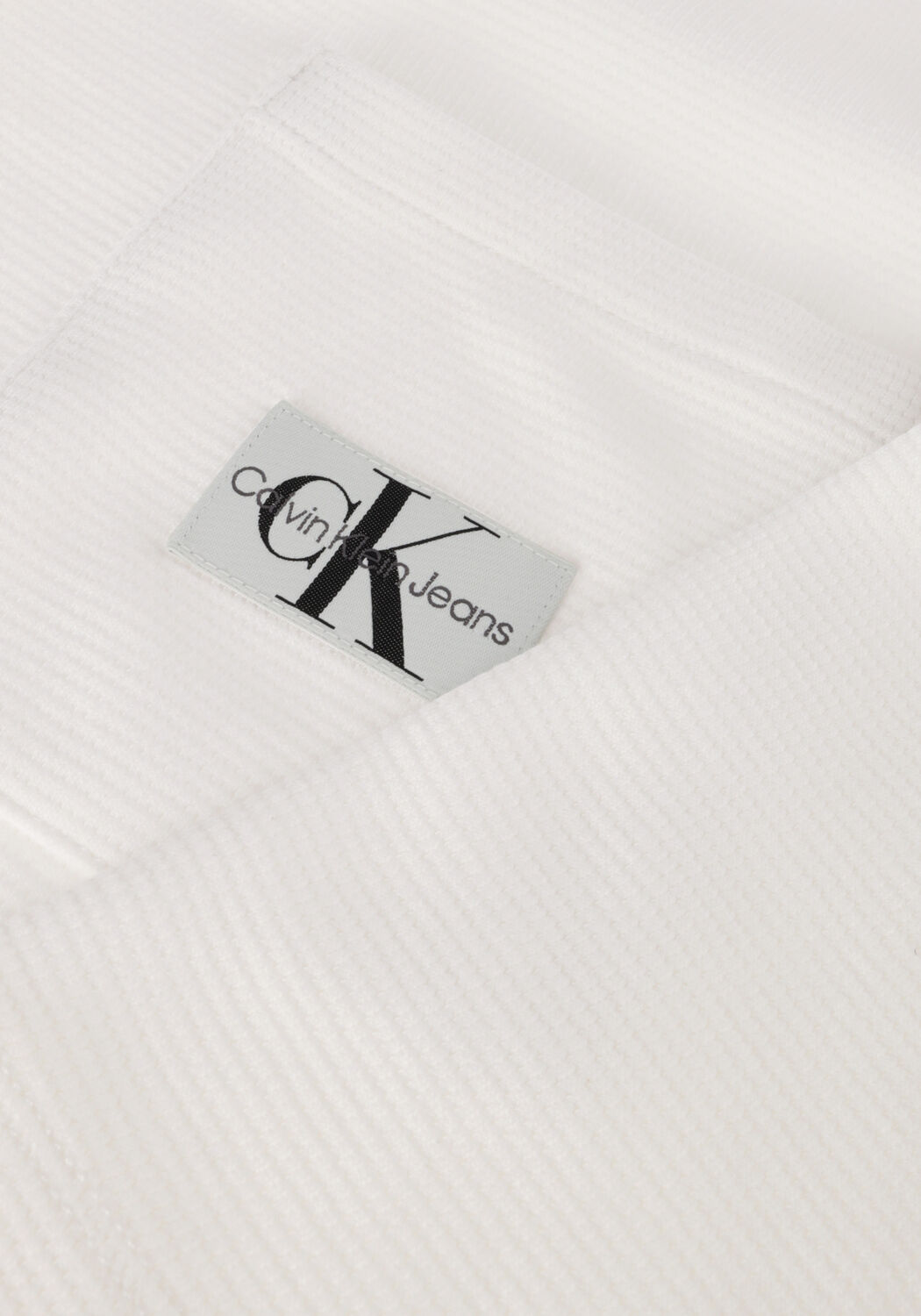 Wei&szlig;e CALVIN KLEIN Blusen WAFFLE LOOSE SHIRT - large