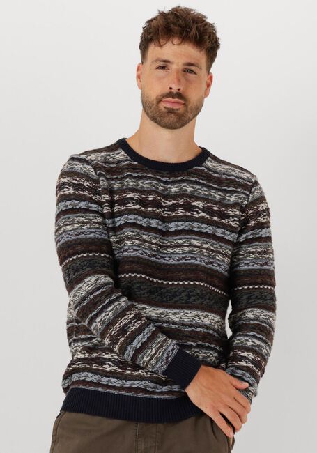 Mehrfarbige/Bunte ANERKJENDT Pullover AKSUNE REVERSE INKA KNIT - large