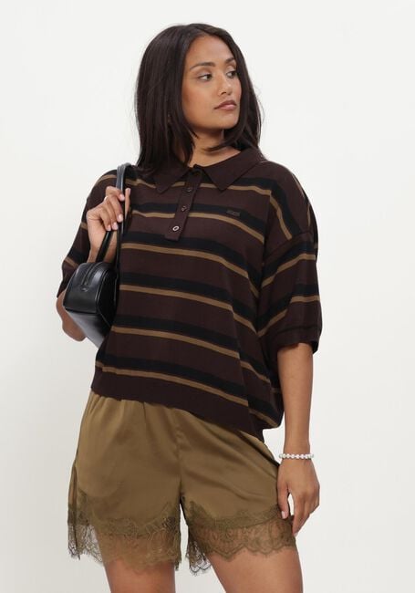 Mehrfarbige/Bunte GESTUZ Tops & T-shirts GZTAIA SS POLO PULLOVER - large