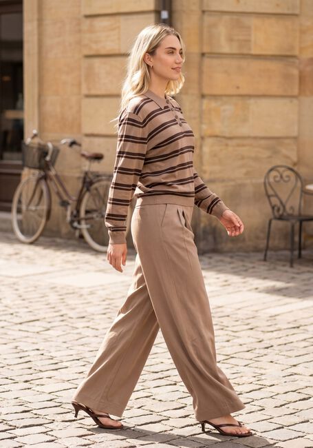 Hellgrau MSCH COPENHAGEN Weite Hose MSCHHENRIKA HW PANTS - large