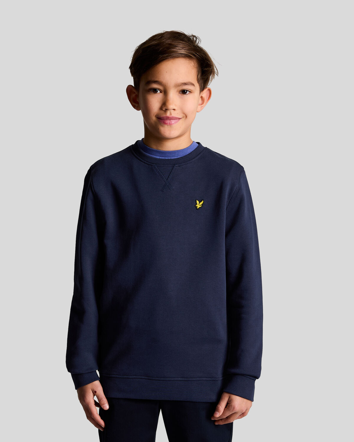 Dunkelblau LYLE & SCOTT Sweatshirt CREW NECK SWEATSHIRT BOYS - large