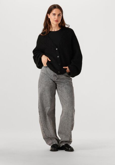 Schwarze EDITED Strickjacke ONORINA MOHAIR CARDIGAN - large