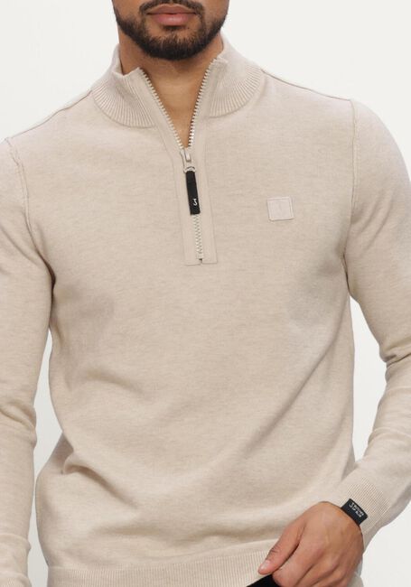 Beige BUTCHER OF BLUE Pullover CLIFDEN HALFZIP - large