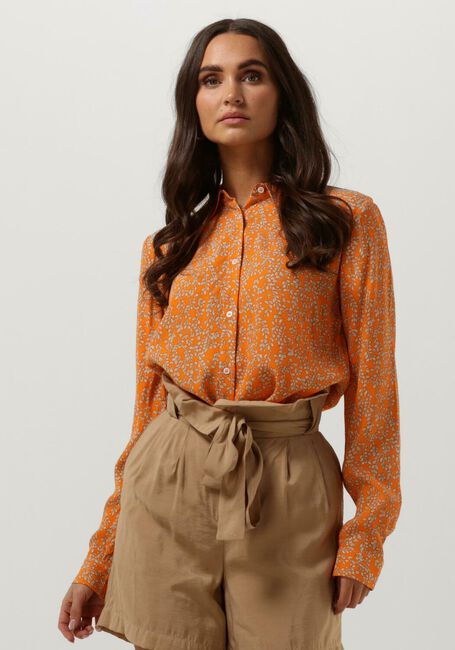 Orangene MODSTRÖM Bluse CORINNA MD PRINT SHIRT - large