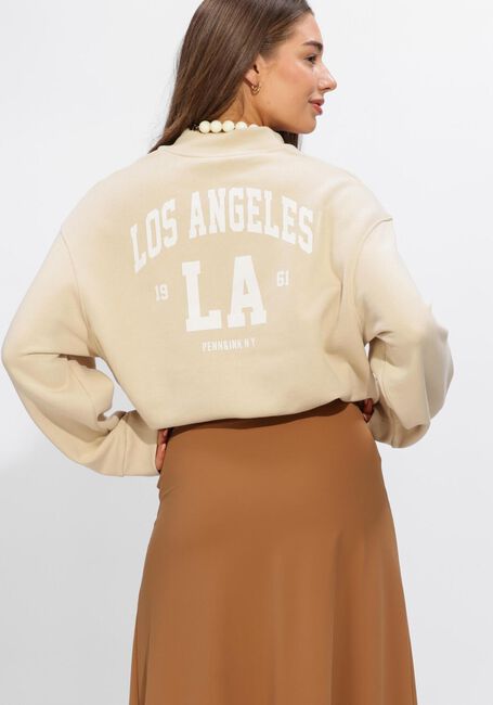 Beige PENN & INK Strickjacke CARDIGAN PRINT - large