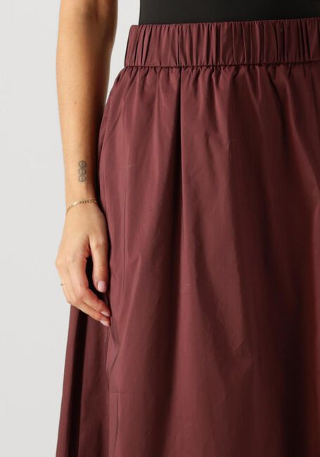 Bordeaux NEO NOIR Midirock YARA LONG POPLIN SKIRT - large