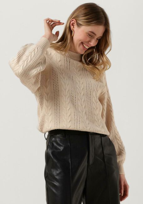 Sand OBJECT Pullover ELENA L/S KNIT PULLOVER 123 - large