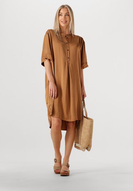 Braune SUMMUM Midikleid DRESS SILKY TOUCH - large