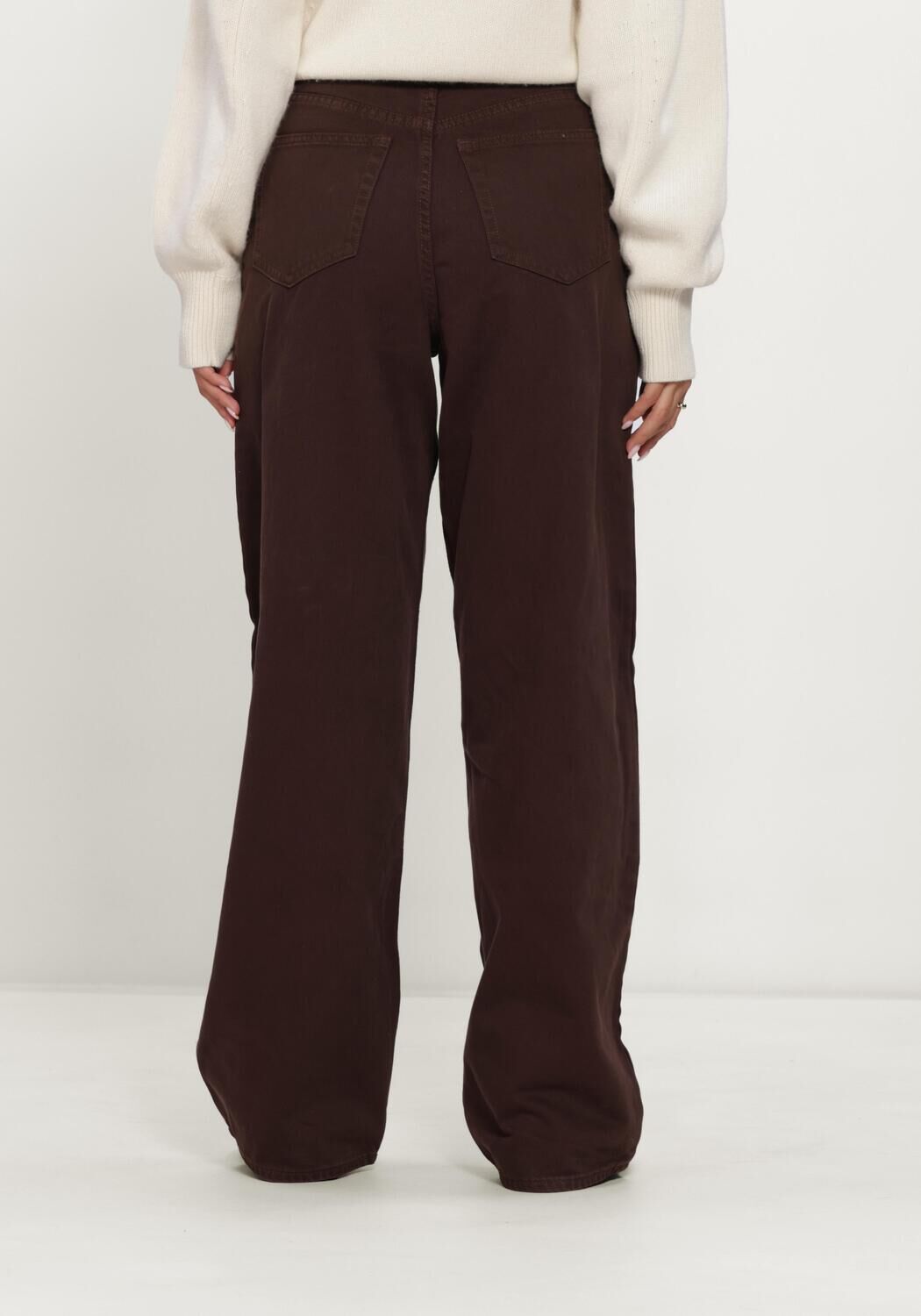 Braune EDITED Wide jeans LEIGHTON JEANS - large