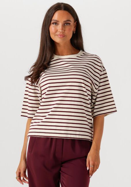Weiße CATWALK JUNKIE T-shirt STRIPED LOOSE FIT TSHIRT - large