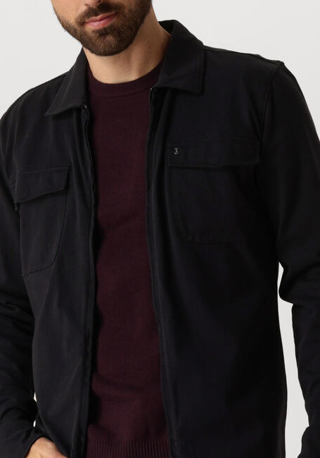Schwarze BUTCHER OF BLUE Overshirt FINN ZIP POCKET SHIRT - large
