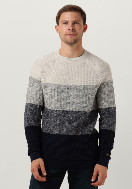 Dunkelblau CAST IRON Pullover CREWNECK CASUAL STRIPE CREWNECK - large