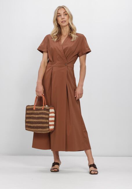Braune CO'COUTURE Midikleid ELARACC WRAP SS DRESS - large