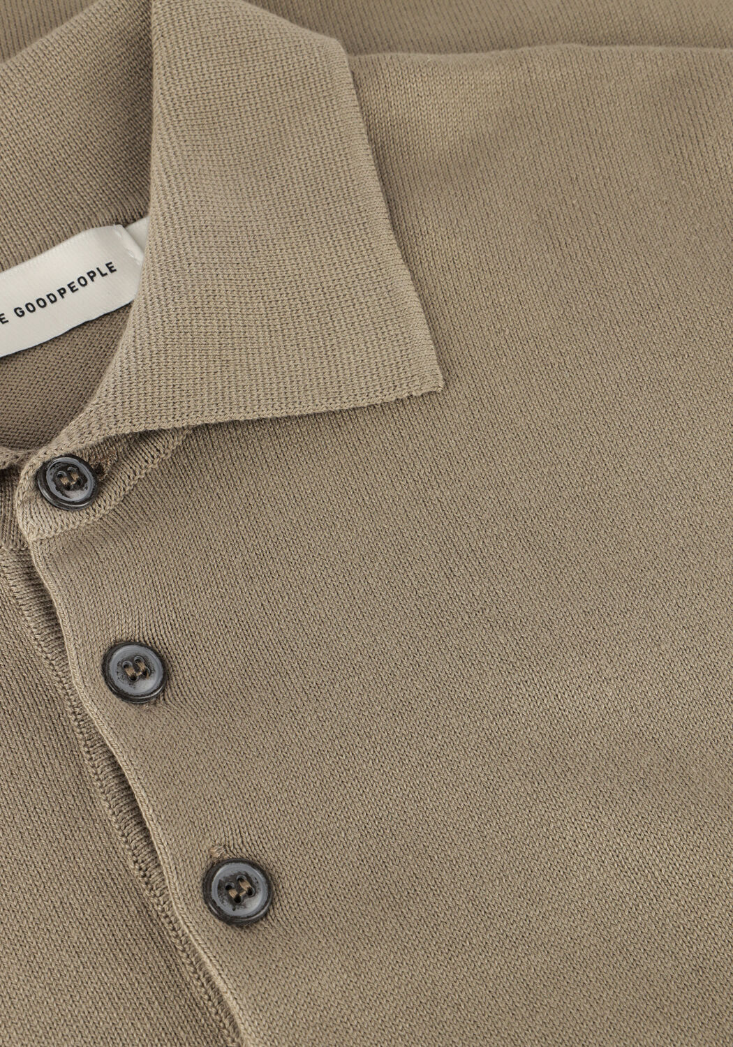 Beige THE GOODPEOPLE Polo-Shirt PLAN - large