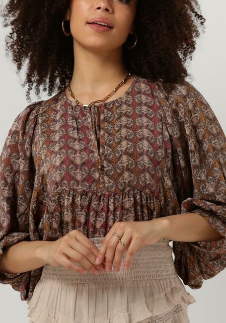 Mehrfarbige/Bunte SISSEL EDELBO Bluse ANGELINA SILK TOP - large