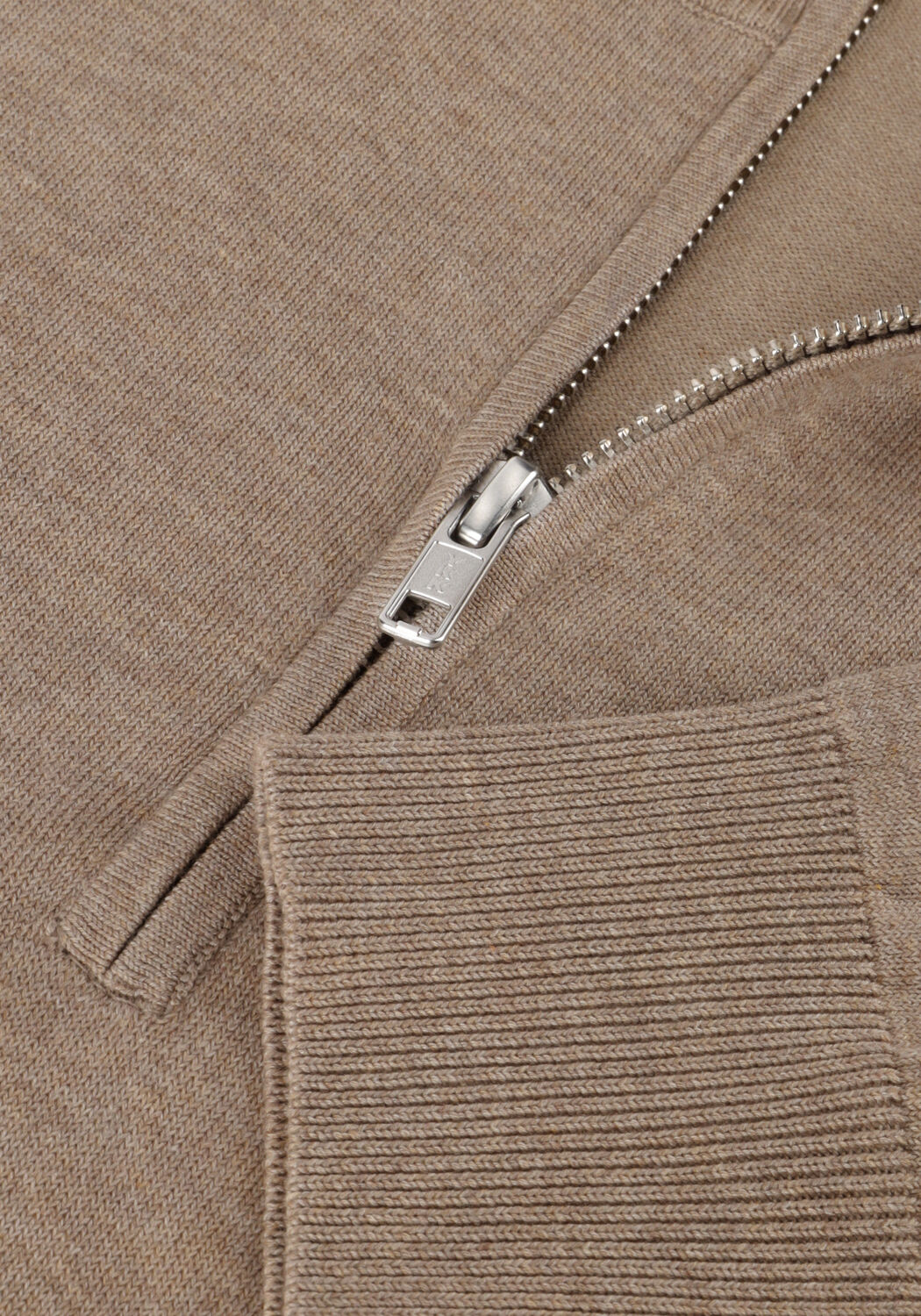 Beige PROFUOMO Pullover PULLOVER HALF ZIP - large