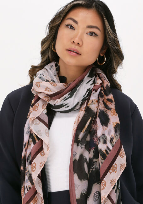 Braune GUESS Schal PRINTED SCARF - large