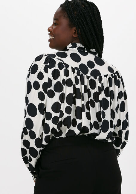 Weiße SUMMUM Blusen BLOUSE DOTS - large