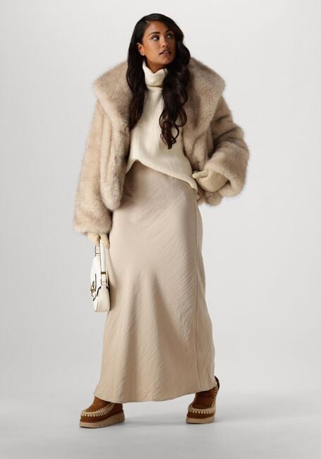 Beige NEO NOIR Fake-Fur-Jack STEPHANIE FAUX FUR JACKET - large