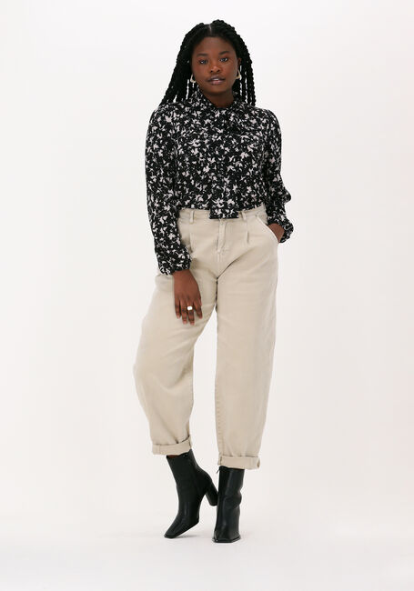 Schwarze OBJECT Blusen KATELYN L/S TOP - large