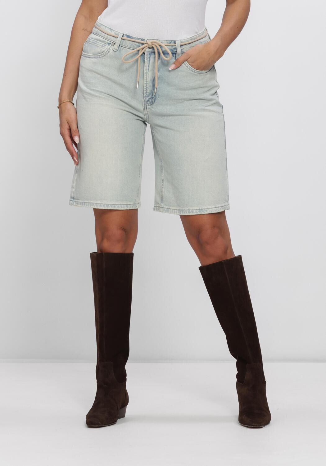 Blaue CIRCLE OF TRUST Kurze Hosen JONA LONG SHORT DNM - large