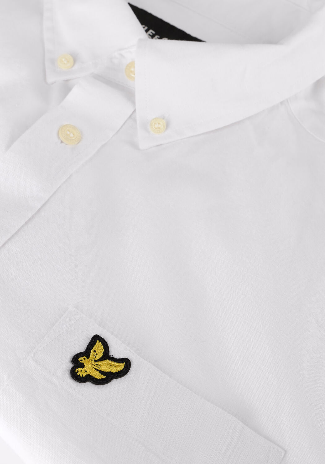 Wei&szlig;e LYLE & SCOTT Casual-Oberhemd COTTON LINEN BUTTON DOWN SHIRT - large