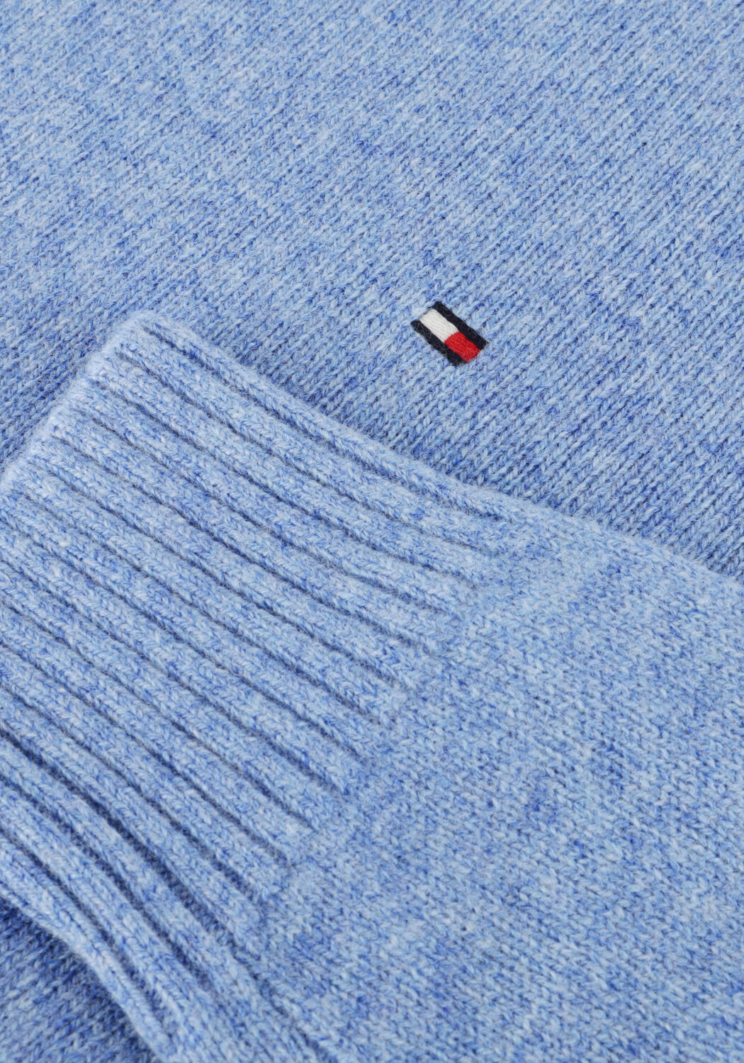 Blaue TOMMY HILFIGER Pullover LAMBSWOOL CREW NECK - large