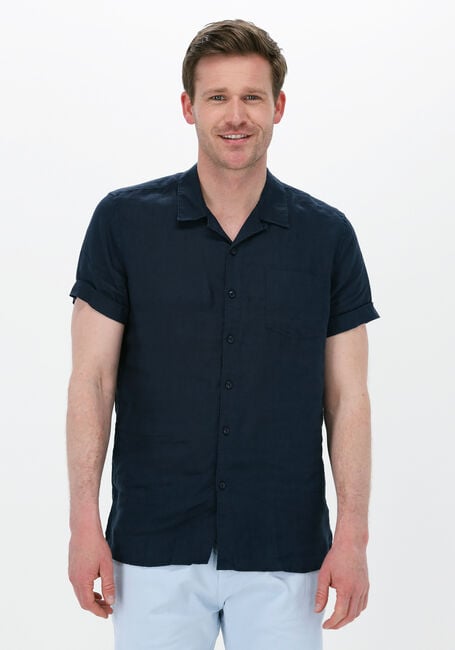 Blaue DSTREZZED Casual-Oberhemd RESORT SHIRT S/S LINEN - large