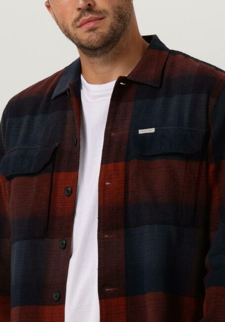 Braune CAST IRON Casual-Oberhemd LONG SLEEVE SHIRT YD CHECK REGULAR FIT - large